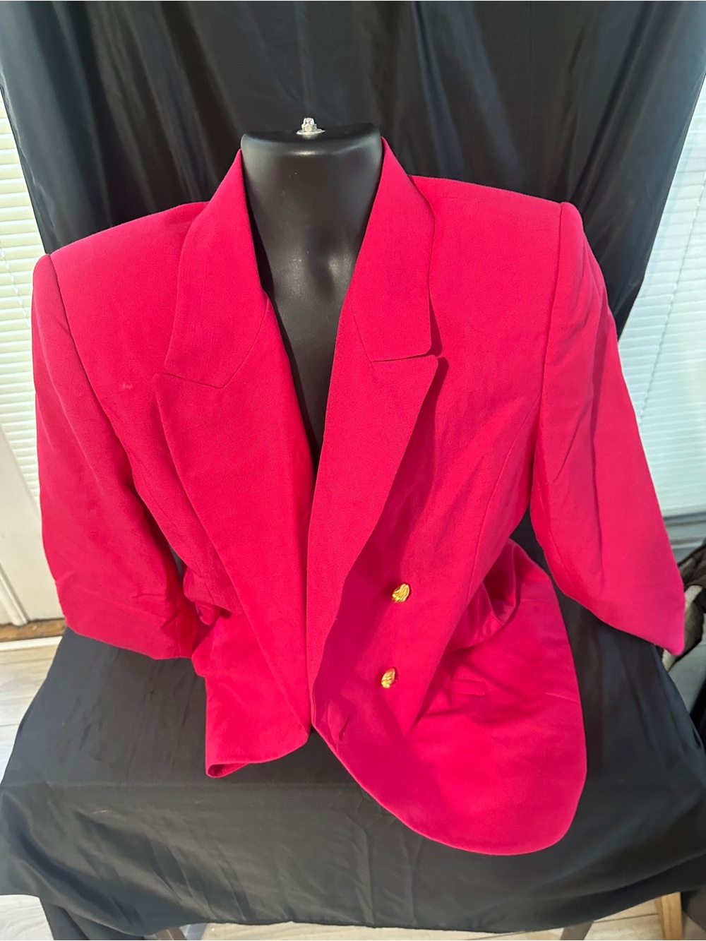 Women’s Hot Pink Double-Breasted Blazer Jacket-Atrium collection size 14-NWT-#62